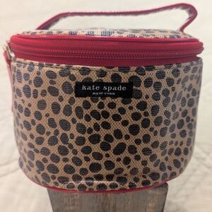 Kate Spade Leopard Print Cosmetic Bag